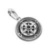David Yurman sterling silver Maritime Compass diamond amulet