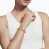Classic Cablespira&reg; Bracelet 18K Yellow Gold with Blue Topaz and Diamonds, 7mm