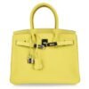 Birkin 30 Bag Rare Lime Candy Limited Edition Gris Perle Interior Palladium