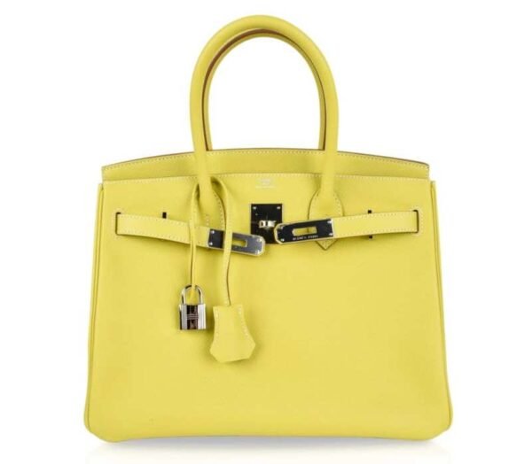 Birkin 30 Bag Rare Lime Candy Limited Edition Gris Perle Interior Palladium