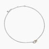 Cable Collectibles&reg; Interlocking Heart Necklace Sterling Silver with 18K Yellow Gold
