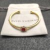 5CBD8414-D1E9-349E-639B-5AC0059E7BDB.jpg Cable Classics Bracelet with Garnets Diamonds 18K Yellow Gold 4mm
