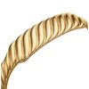 Sculpted Cable Contour Bracelet Sterling Gold, 12.9mm