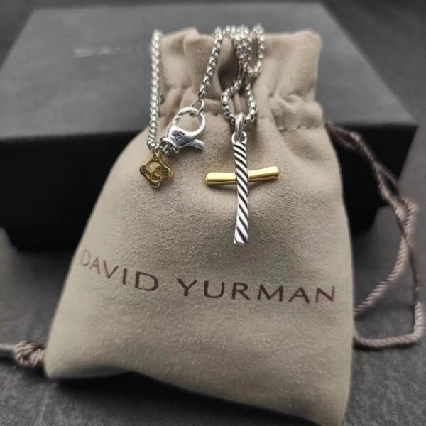 David Yurman Cable Classics Cross Amulet with 18K Yellow Gold