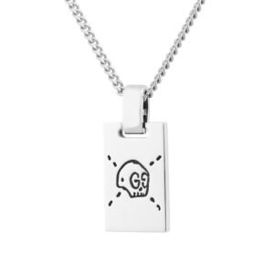 Sterling Silver Ghost Pendant Necklace YBB45531500100U