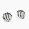 5F6F0554-456E-F48A-E949-6B348CBD0F2D.jpg Sculpted Cable Stud Earrings Sterling Silver, 14mm