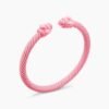 Renaissance&reg; Classic Cable Bracelet Pink Aluminum, 5mm