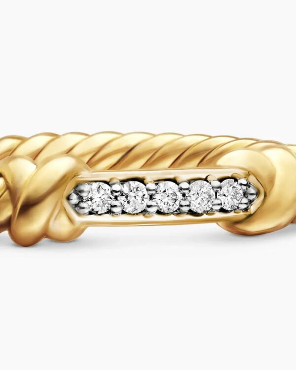 Petite Helena Wrap Band Ring 18K Yellow Gold with Diamonds - 6
