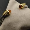 603BB060-BB38-2B88-FD4A-54550FAED1BB.jpg 5mm Cable Bracelet with Champagne & Diamond Accents
