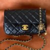 6106F3FF-3EF4-180C-57C9-C4EB5E0A261E.jpg Chanel Mini Flap Bag Black For Women, Women’s Bags 7.9in/20cm