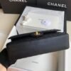 Chanel Classic Chevron Tweed Medium Flap Glod