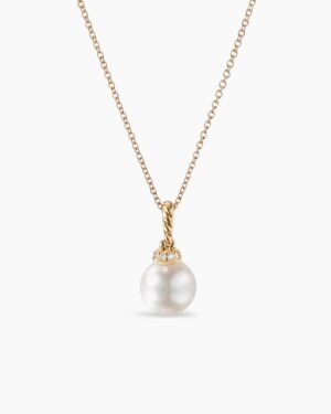 61F1CE57-3173-9167-FFB7-54DFBB8F4B4D.jpg Solari Pendant Necklace 18K Yellow Gold with Pearl and Diamonds, 8mm
