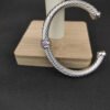 6205E51D-FB3F-1F6A-4860-A69C84DF1CC3.jpg Classic Cable Station Bracelet Sterling Silver with Pave Diamonds, 7mm