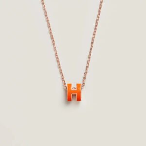 Mini Pop H pendant - Orange Soie