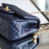 Chanel Mini Flap Bag With CC Ball On Strap Navy Blue For Women, Women&rsquo;s Handbags, Shoulder And Crossbody Bags 6.7in/17cm AS1786