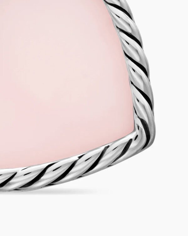 DY Elements&reg; Heart Amulet Sterling Silver with Pink Opal and Diamonds