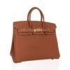 Birkin 25 Bag Gold Togo Leather Gold Hardware