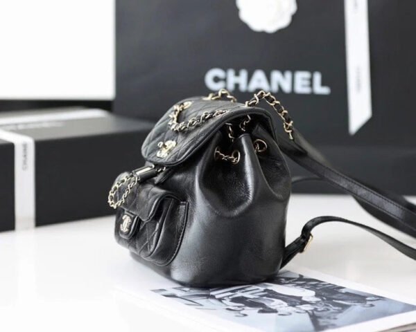 655D8BA4-41BB-1D35-9127-2EE6162B7DBD.jpg Chanel Backpack Black For Women 7 in/18cm