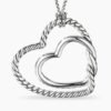 Continuance Heart Necklace Sterling Silver, 38mm