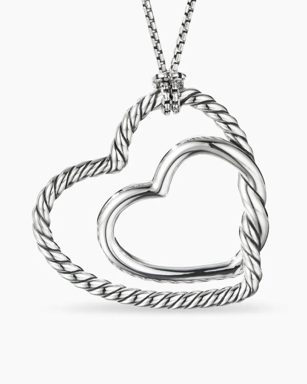 Continuance&reg; Heart Necklace Sterling Silver, 38mm