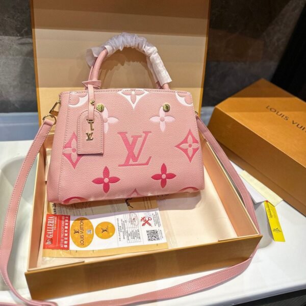 Bicolor Monogram Emplant Shoulder Bag