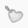DY Elements&reg; Heart Amulet Sterling Silver with Mother of Pearl and Diamonds