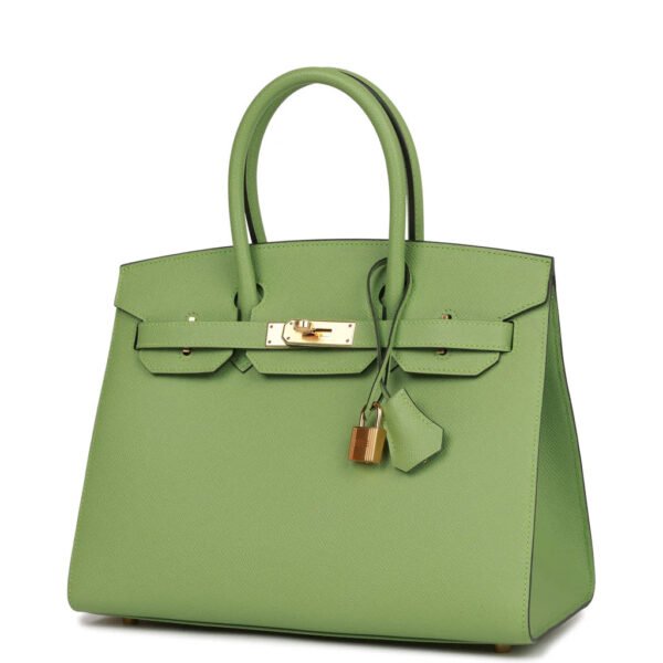 676C8EA9-F14C-A313-0FC2-F9A83BFC6921.jpg Birkin 35 Vert Criquet Epsom with Palladium Hardware