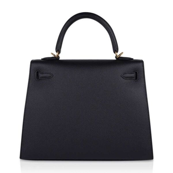 67742925-E251-1396-4CC5-0713DB213F53.jpg Kelly Sellier 25 Bag Black Epsom Gold Hardware New