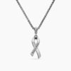 67C59534-741A-CBFA-55C6-9FED16ECF173.jpg Cable Collectibles® Ribbon Necklace Sterling Silver with Pink Sapphires, 24.4mm