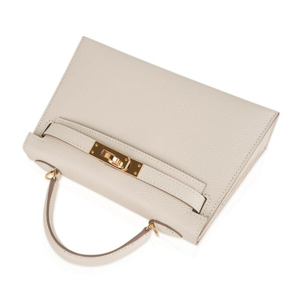 Kelly 28 Sellier Bag Craie Epsom Leather Gold Hardware