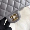 Chanel 1112 Grey Medium Size 2.55 Lambskin Leather Flap Bag