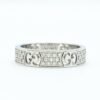18K White Gold Diamond Icon Stardust Thin Band Ring