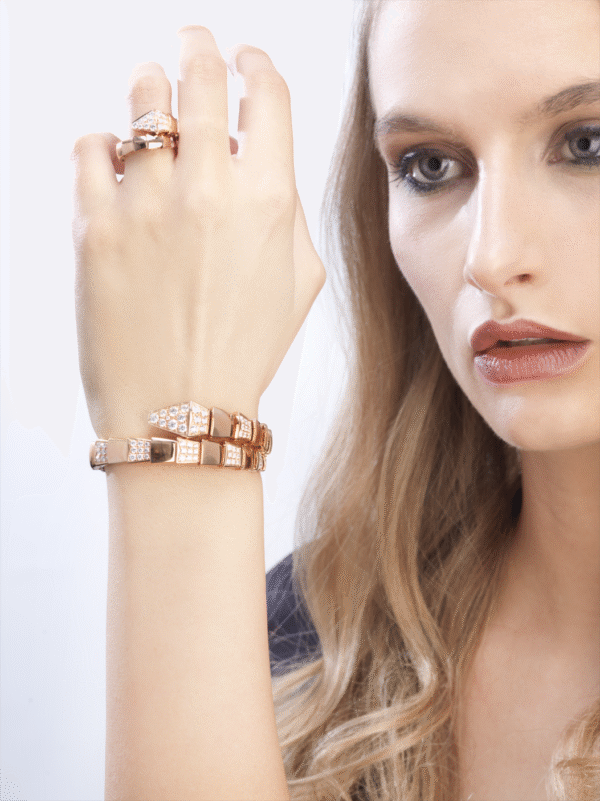 Bvlgari diamond bracelet in plated