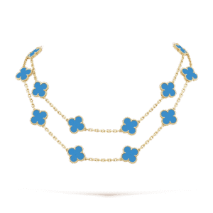 Vintage Alhambra long necklace, 20 motifs