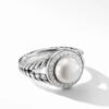 69FE5989-031D-AFBB-796E-CB34785A86C0.jpg David Yurman Pearl Ring with Diamonds