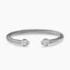 6A1CE79D-98A2-A07A-2004-48465CE3D353.jpg Classic Cable Bracelet Sterling Silver with Prasiolite and Diamonds, 5mm