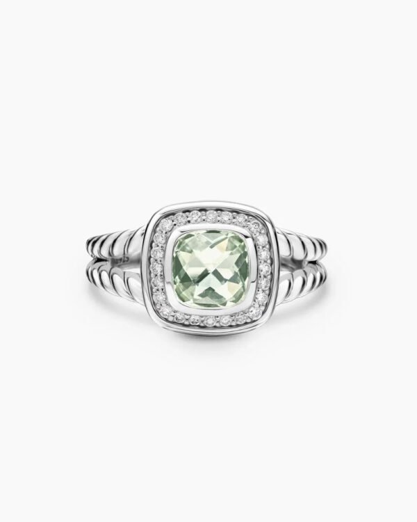 6AD3F1C7-E500-EB87-9CDF-CB70A86086E6.jpg Petite Albion® Ring Sterling Silver with Prasiolite and Diamonds - 6
