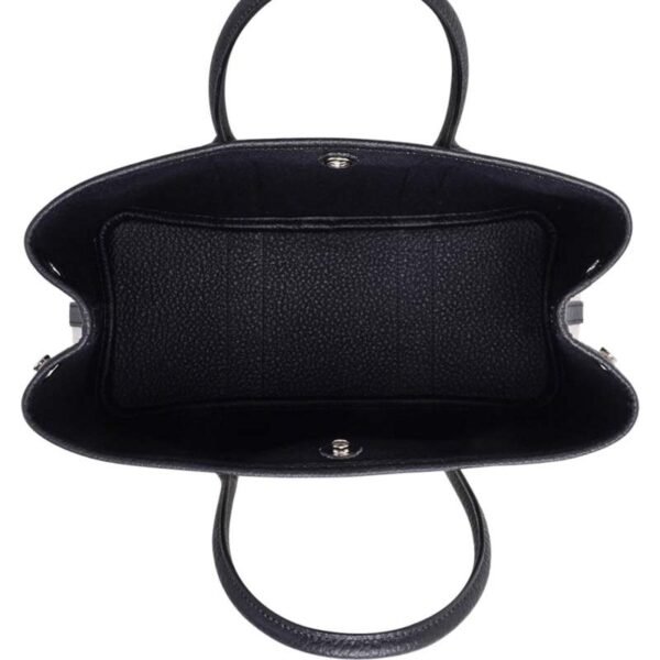 Bag Garden Party 30 Criss Cross Toile / Black Vache Country Leather