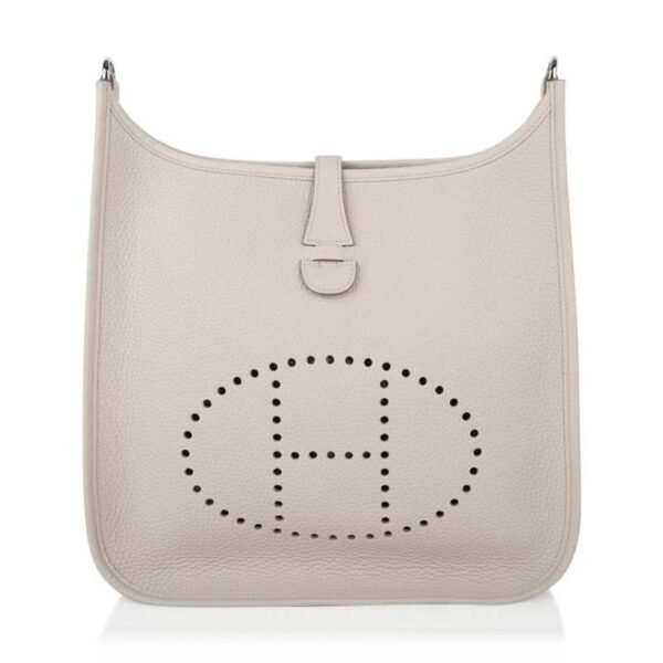 Evelyne PM Bag Beton Palladium Hardware Clemence Leather bag