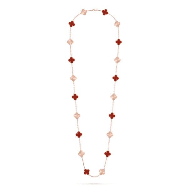 Vintage Alhambra long necklace, 20 motifs