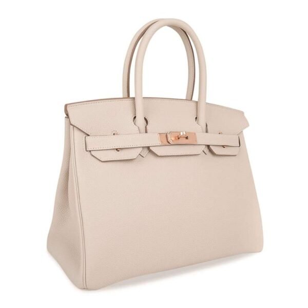 Birkin 30 Bag Craie Togo Leather with Rose Gold Hardware