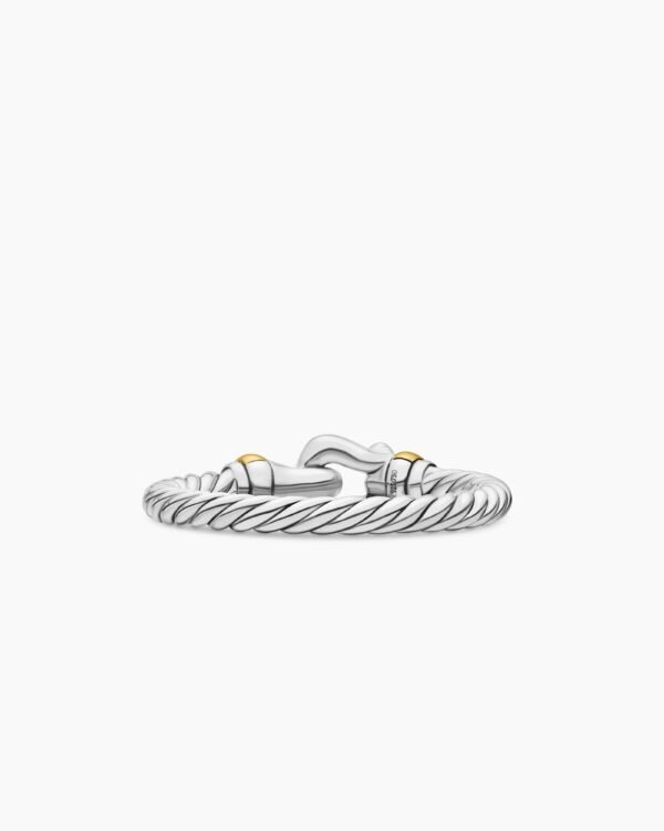 6CA831FB-FA38-D058-6D05-751390CBCBF1.jpg Petite Buckle Ring Sterling Silver with 18K Yellow Gold, 2mm - 6