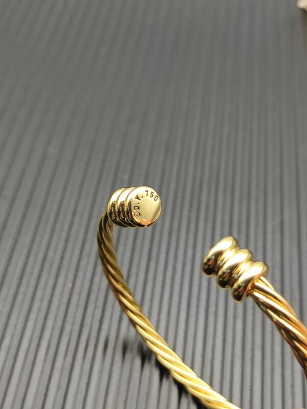 4mm Cable Classic Bracelet with Gold