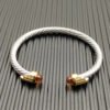 6DF4BB46-50EF-6A1D-6ECA-C0FD6F79C8B8.jpg 5mm Cable Bracelet with Champagne & Diamond Accents