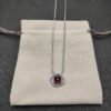 Petite Chatelaine&reg; Necklace Sterling Silver with Rhodolite, 10mm