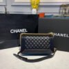 Chanel Boy Handbag Gold Toned Hardware Black For Women, Women&rsquo;s Bags, Shoulder And Crossbody Bags 9.8in/25cm A67086