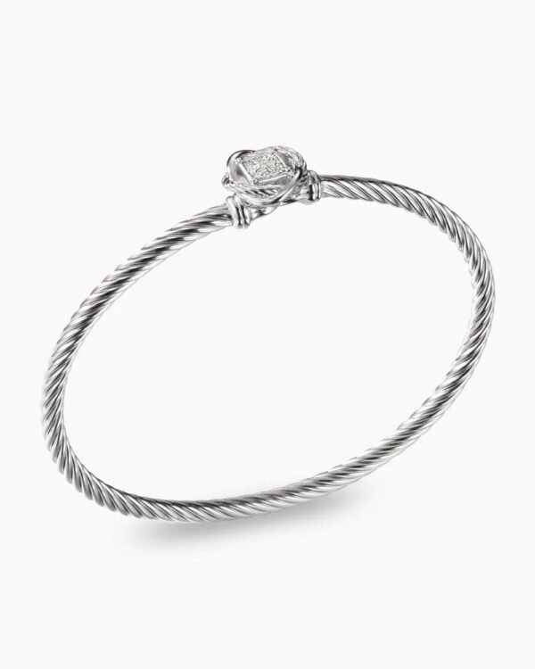 6F43FA33-3285-87F1-6587-96C7940E627D.jpg Infinity Bracelet Sterling Silver with Diamonds, 3mm - 17cm