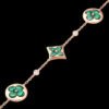 702D3949-4B89-735E-EE9F-D3D115C7E1E6.jpg Color Blossom Bb Multi-Motif Bracelet, Pink Gold, Malachite And Diamonds