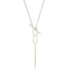 EVER CHAIN D'ANCRE NECKLACE, SMALL MODEL, 18K WHITE GOLD WITH DIMOND