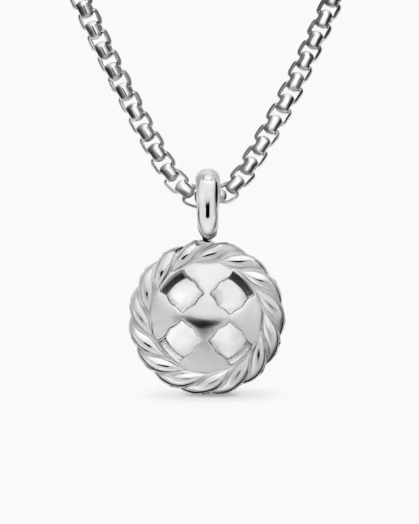 Pearl Classics Cable Halo Amulet Sterling Silver with Diamonds